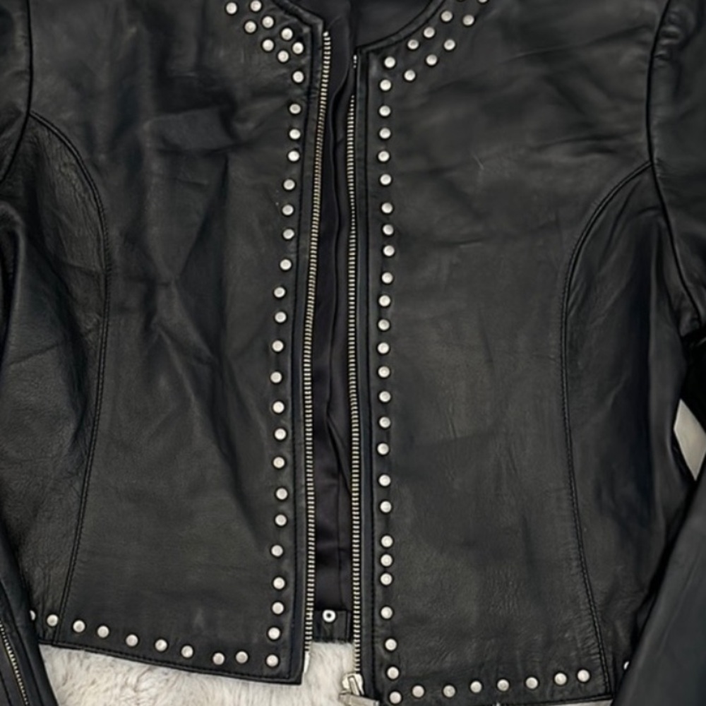 Black Paolo Santini Leather Jacket
